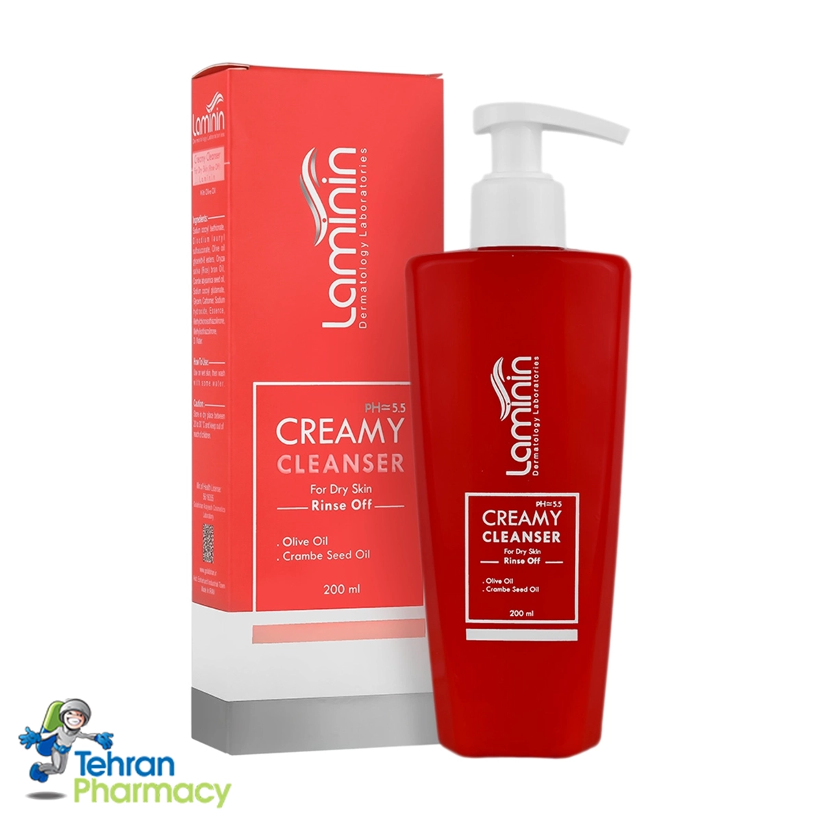 شوینده کرمی پوست خشک لامینین، صورت و بدن